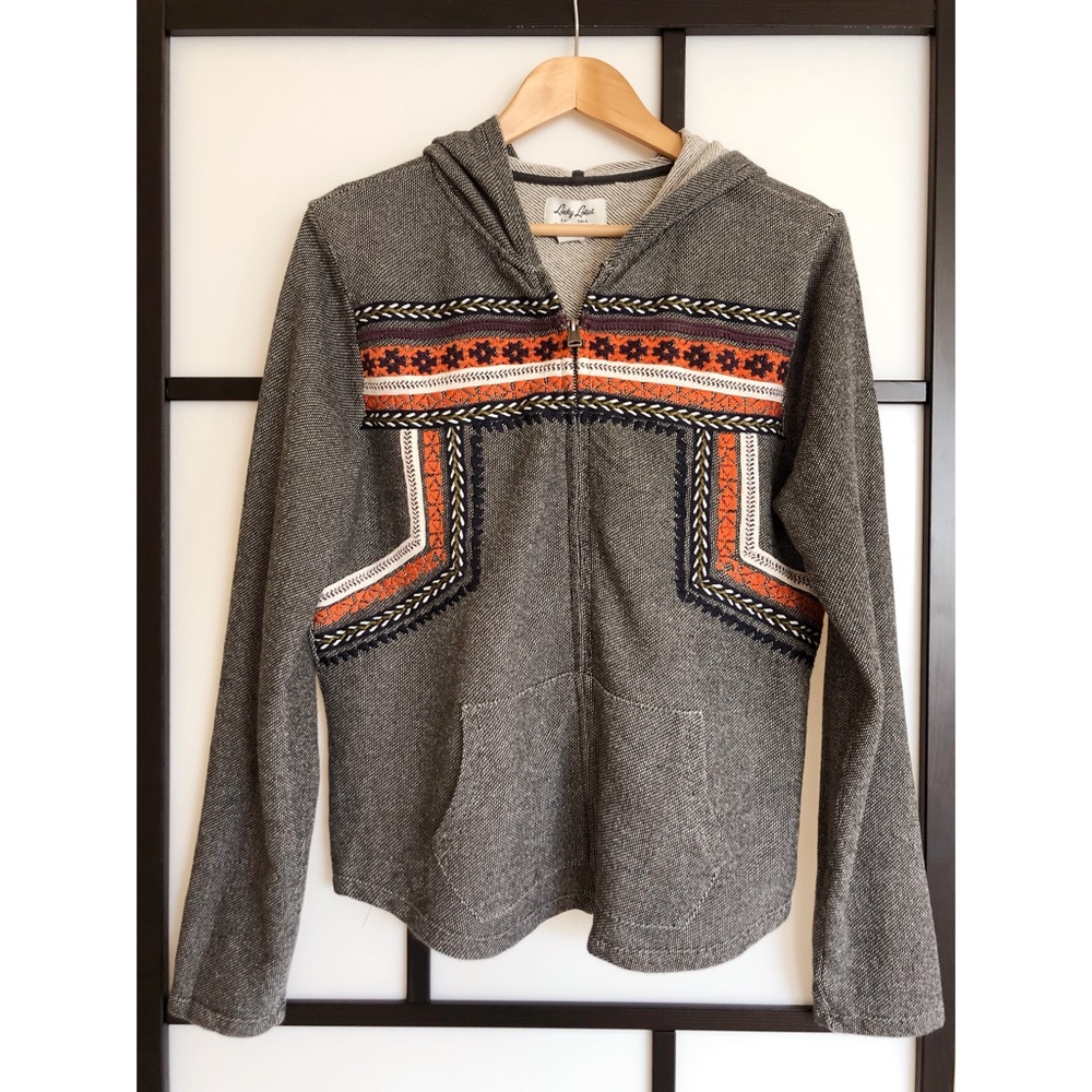 Lucky Lotus embroidered hoodie